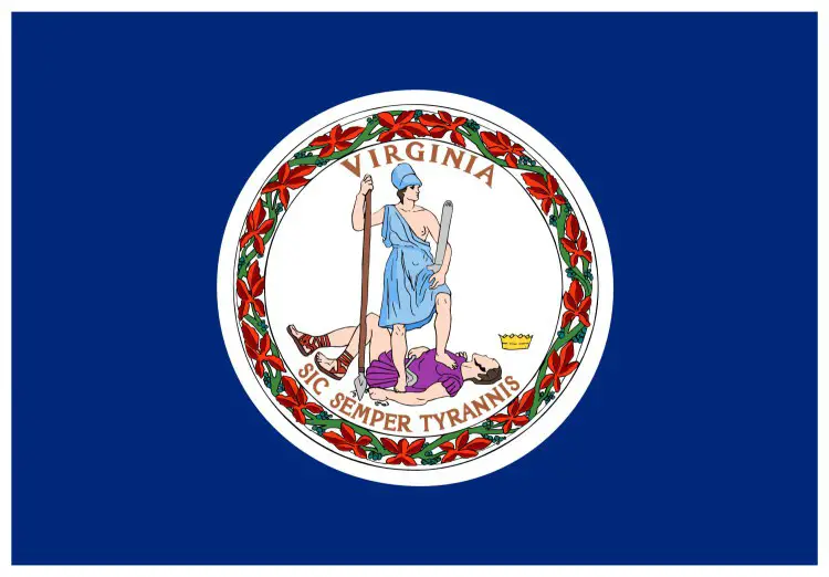 Flag of Virginia, USA