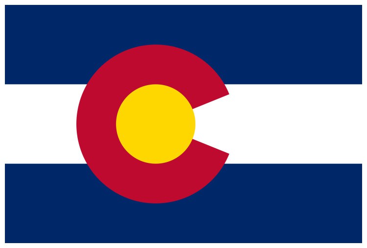 Flag of Colorado, USA Flag of Colorado, USA